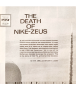 1963 Nike Zeus ICBM Missile Interceptor Cold War Military Defense Weapon... - $29.99
