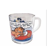 VTG 1978 Garfield &amp; Odie Coffee Cup Mug Glass Jim Davis McDonald’s Colle... - $11.75