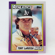 1990 Topps #639 Tony LaRussa SIGNED Oakland Athletics Autographed Card - £7.15 GBP