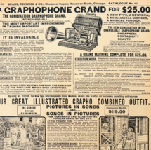 1969 Graphophone Grand 1901 Repro Advertisement Sears Radio Music DWU16H - $19.99