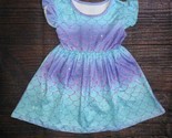NEW Boutique Mermaid Girls Blue Gold Shimmer Ruffle Dress Size 2T - $12.99