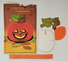 Vintage Hallmark Pumpkin Magic Centerpiece Honeycomb Halloween 9&quot; Tall - £13.58 GBP
