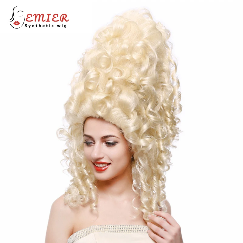 1960's Retro Vintage Sandy Blonde High Cone Beehive Curls Wigs Long Costume Drag - $31.95+