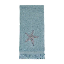 Avanti Fingertip Towel By The Sea Starfish Embroidered Guest Bath Set of 2 Beach - $28.91