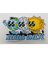 Dutch Bros Sticker April 2024 Solar Eclipse "Rebels Unite" Earth Moon Sun - £7.72 GBP