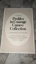 Profiles In Courage Cameo Collection Brochure 1976 - $9.90