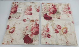 Set of 2 Vintage Waverly Garden Room fabric Norfolk Rose Placemats reversible - £23.38 GBP