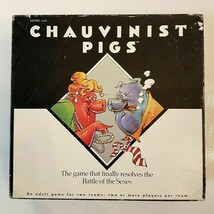 CHAUVINIST PIG Board Game 1991 TIGER Adult Party Battle of the Sexes COM... - $13.77 CAD