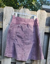 Gap Maternity Skirt Corduroy Gored Flare Size 8 Weathered Purple - $24.69