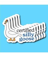 Pack of 5 Silly Goose Sticker for Water Bottle Funny Meme Deca - £17.61 GBP