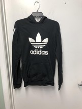 adidas Originals women&#39;s Adicolor Trefoil Hoodie FL8912 Black/White Size... - $27.75