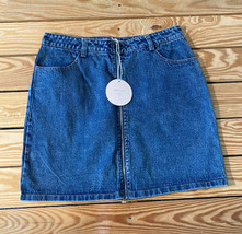 wild honey NWT Women’s zip front denim skirt size M blue s8 - £13.37 GBP