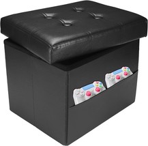 Storage Ottoman,Folding Small Foot Stools Ottoman With Side, 17X13X13Inc... - $35.93