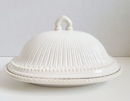 Lenox White Butlers Pantry Covered Lidded Oval Shaped Serving Butter Dish *Read* - £39.33 GBP