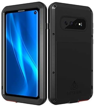 Samsung Galaxy S10 Case with Built in Screen Protector, Heavy Duty Alu - £46.19 GBP