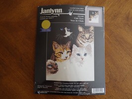 Vtg 1998 Cats&#39; Eye Janlynn Counted Cross Stitch Kit #13-249 New Kitten K... - $14.99