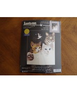 Vtg 1998 Cats&#39; Eye Janlynn Counted Cross Stitch Kit #13-249 New Kitten K... - $21.08 CAD