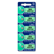 Murata 364 (SR621SW) 1.55V 0%Hg Silver Oxide Watch Battery - Wholesale - $5.03+