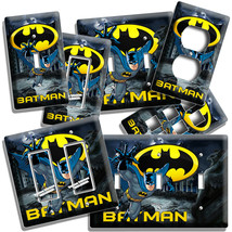Batman Forever Super Hero Bat Signal Light Switch Outlet Plates Nerd Room Decor - £8.89 GBP+