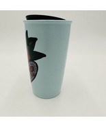 Starbucks Tumbler Love Valentine Stitch Tattoo Cup 12oz Ceramic Blue cof... - £43.38 GBP