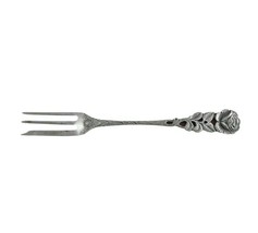 Hildesheimer Rose .800-.835 Silver Pickle Fork 3-Tine 5 1/2&quot; Silverware - £45.83 GBP