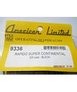 American Limited 9336 Diaphragms Rapido Super Continental Black 6 PR HO ... - $51.65 CAD