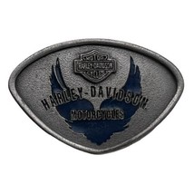 Vintage Harley Davidson Motorcycles Blue Inlaid Enamel Eagle Biker Pin B... - £29.39 GBP
