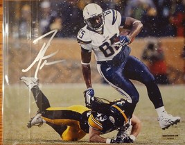 Antonio Gates Signed Autographed Chargers football 8x10 photo COA NFL - $139.08