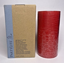 PartyLite Light Illusions Outdoor LED Candle Red 3"x6" P26D/LDR620 - $22.99