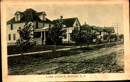 LAKE AVENUE, HILTON NY RARE 1909 RPPC POSTCARD BK67 - $8.91