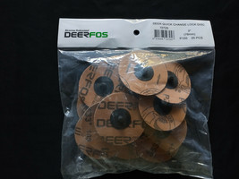 DeerFos - 3&quot; TR 100 Grit Quick Change Disc Zirconia Alumina - 25 Ea Box - $19.75