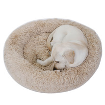 30 Inch Round Comfortable Donut Pet Dog Bed Cuddler Cushion Non-Slip Cozy - £43.49 GBP