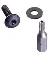 4 HTX SECURity RACK SCREWS + 1 TBIT Star Post driver BIT 10-32&quot; MIDDLE A... - $25.42