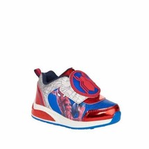 Marvel Spiderman Spidery Boys  Lighted-Up Athletic Sneaker Red/Blue Size 7 - £21.40 GBP