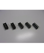 5 Pack Lot DIP18 DIP IC Sockets 18 Pins 2 Rows 9 Pins Sides Integrated C... - $14.63 CAD