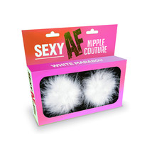 Sexy AF Nipple Couture White Marabou Pasties - £23.14 GBP