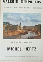 Michel Hertz - Original Exhibition Poster - Galerie Dimpoulos - 1974 - £123.85 GBP