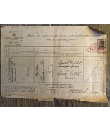 Altes Dokument Rumänien Auszug aus Geburtsurkunde jüdisch 1945 - $34.52 CAD