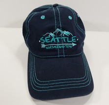 Seattle Washington Mountains Baseball Cap Hat Men&#39;s Adjustable Strapback... - £6.47 GBP