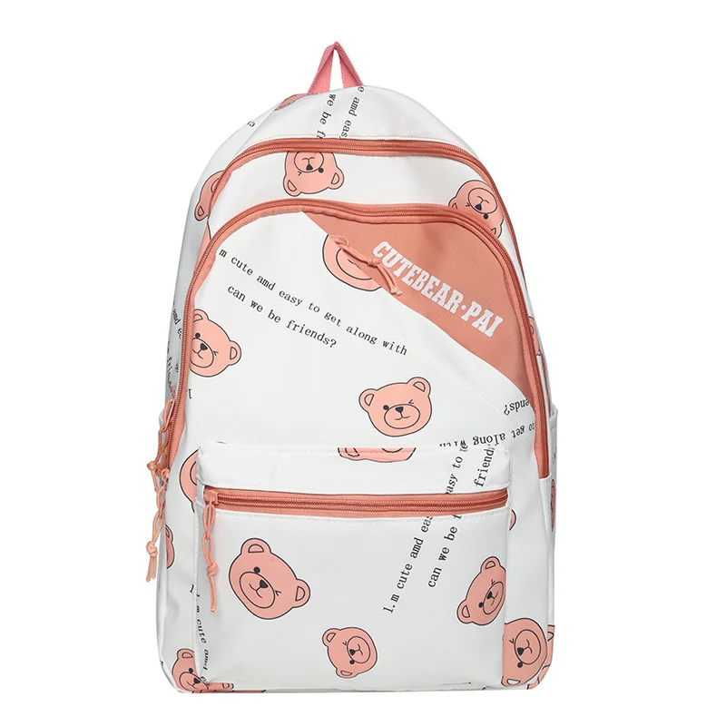 TRAVEASY Nylon Female Backpa Cute Women School Bags for College Students Large C - $77.47