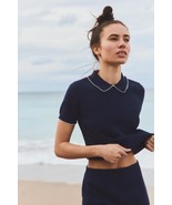 KNIT TOP WITH PIPING - $12.95