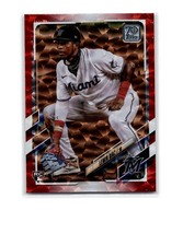 2021 Topps Red /199 Lewin Diaz #417 Rookie RC - $3.99