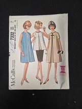 McCall&#39;s Sewing Pattern No. 7332 ~ Maternity Dress Size 10 Bust 31 1964 ... - $9.95
