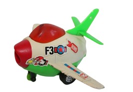 Vintage Hong Kong Take Off Friction Airplane Toy F3 Bomb Stickers - £9.87 GBP