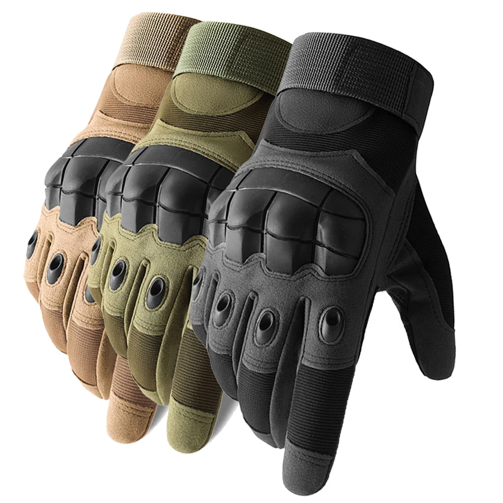 Motorcycle Gloves Full Finger Military Glove Non-slip Guantes Moto Outdoor Sport - £12.27 GBP