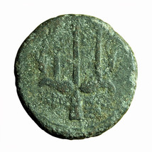 Ancient Greek Coin Hieron II Syracuse Sicily AE19mm Poseidon / Trident 01895 - £21.22 GBP