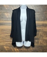 French Laundry Women&#39;s Open Cardigan Medium Lace Runch Sleeves Stretch B... - $8.50