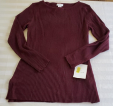 NWT Liz Claiborne Dresses Long Purple Sweater Misses Size Large Wool Blend - £15.81 GBP