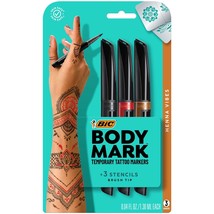 BIC BodyMark Temporary Tattoo Markers for Skin, Henna Vibes, Flexible Brush Tip, - $29.99