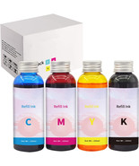 Refill Ink Compatible with Epson C A K E Printer (4 Colors Set) - £34.39 GBP
